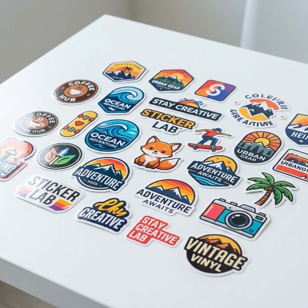 Cetak Cutting Stiker Label Die Cut (Potong Putus)